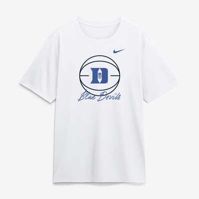  Duke Blue Devils Nike Primetime Basketball Icon Legend Dri-FIT T-Shirt - White