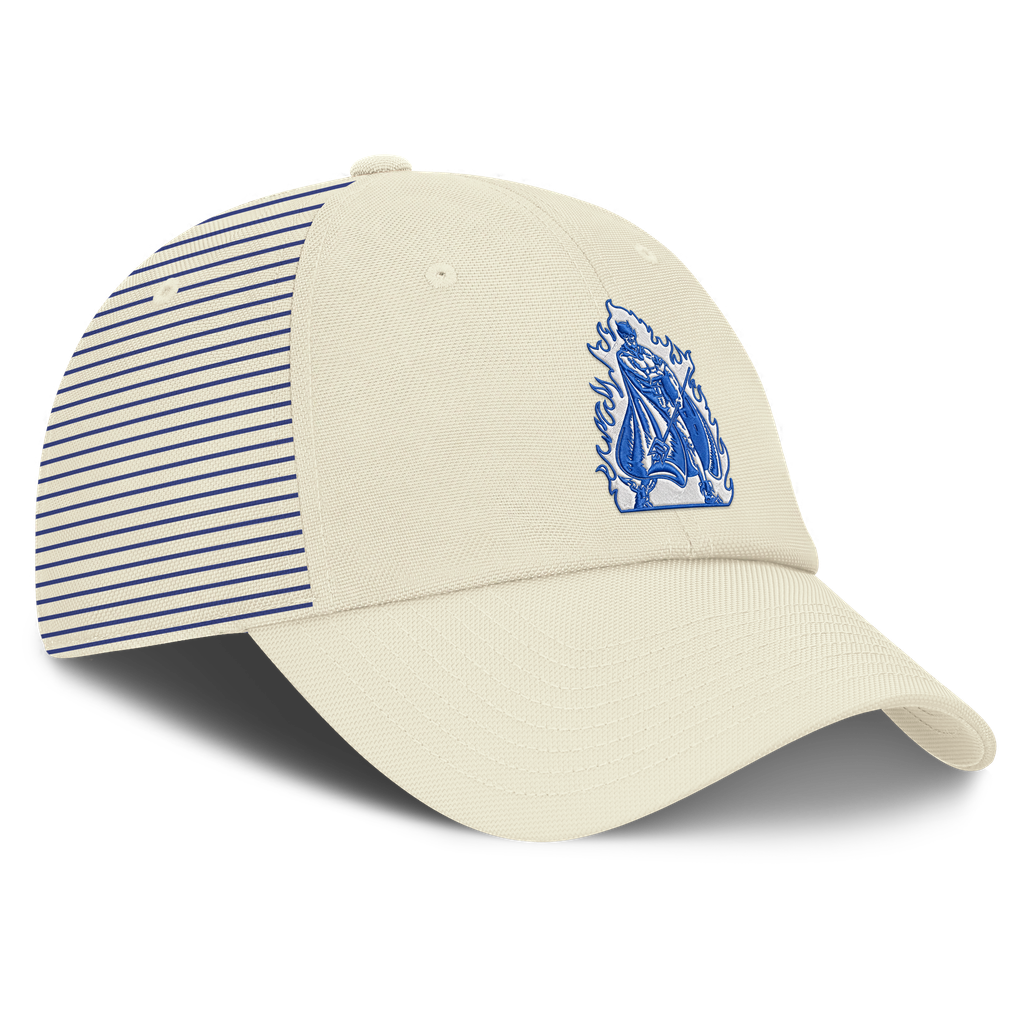 Duke Blue Devils Nike Vault Logo Striped Club Adjustable Hat - White