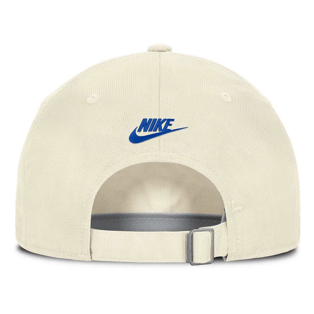 Duke Blue Devils Nike Vault Logo Striped Club Adjustable Hat - White