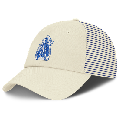 Duke Blue Devils Nike Vault Logo Striped Club Adjustable Hat - White
