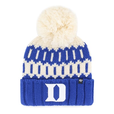 Duke Blue Devils '47 Unisex Seasonal Chainstitch Knit Hat with Pom - Royal