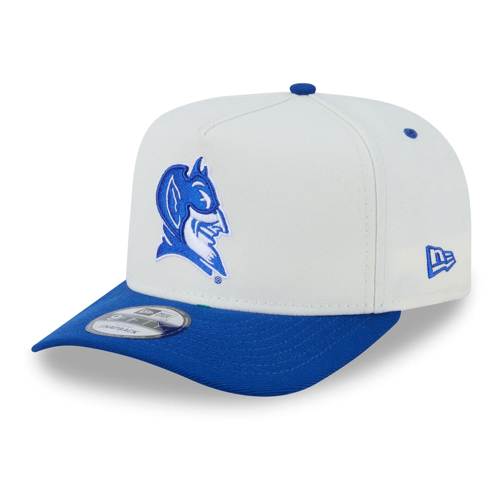 Duke Blue Devils New Era Unisex 9FIFTY A-Frame Snapback Hat - White/Royal