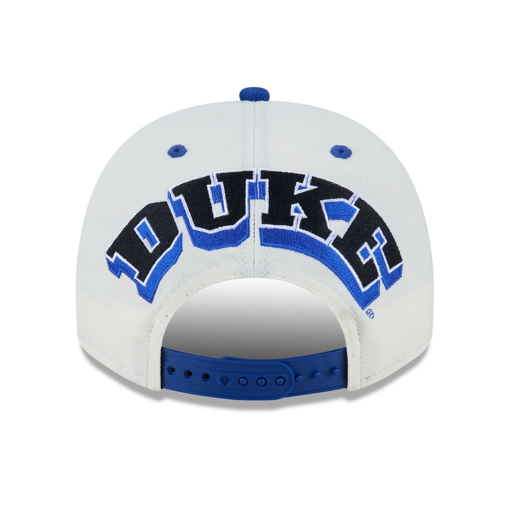 Duke Blue Devils New Era Unisex 9FIFTY A-Frame Snapback Hat - White/Royal