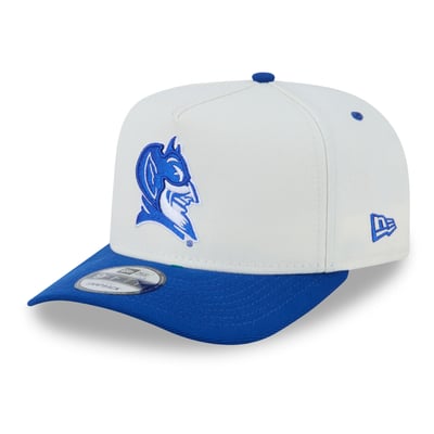 Duke Blue Devils New Era Unisex 9FIFTY A-Frame Snapback Hat - White/Royal