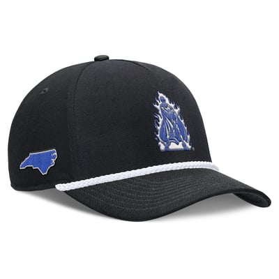 Duke Blue Devils Nike Unisex 2026 Basketball Refresh 5-Panel Rope Rise Hat - Black