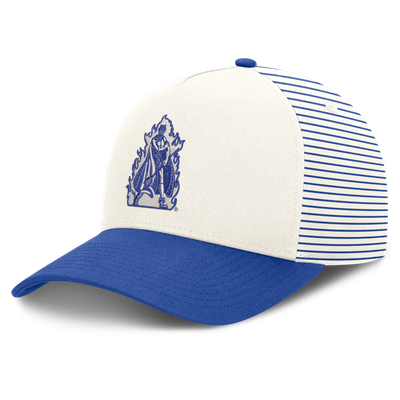  Duke Blue Devils Nike Unisex Vault Striped A-Frame Rise Adjustable Hat - White/Royal