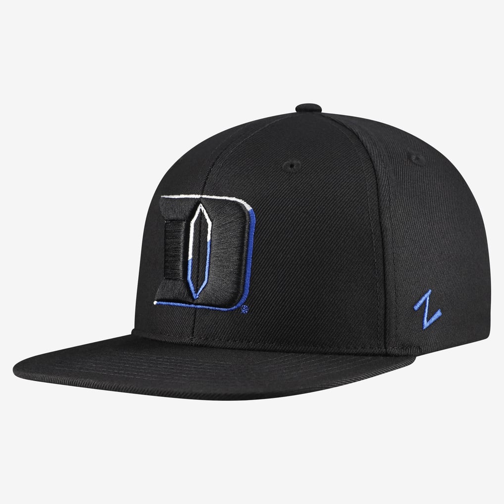  Duke Blue Devils Zephyr Unisex Slice 3D Z11 Snapback Hat - Black