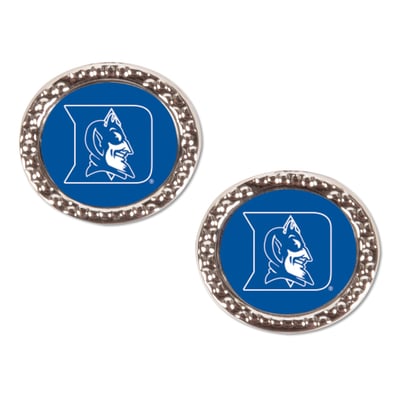 Duke Blue Devils WinCraft Round Team Post Earring