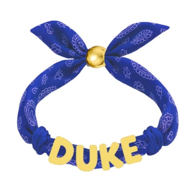 Duke Blue Devils CANVAS Style Women's Bandana Slider Bracelet