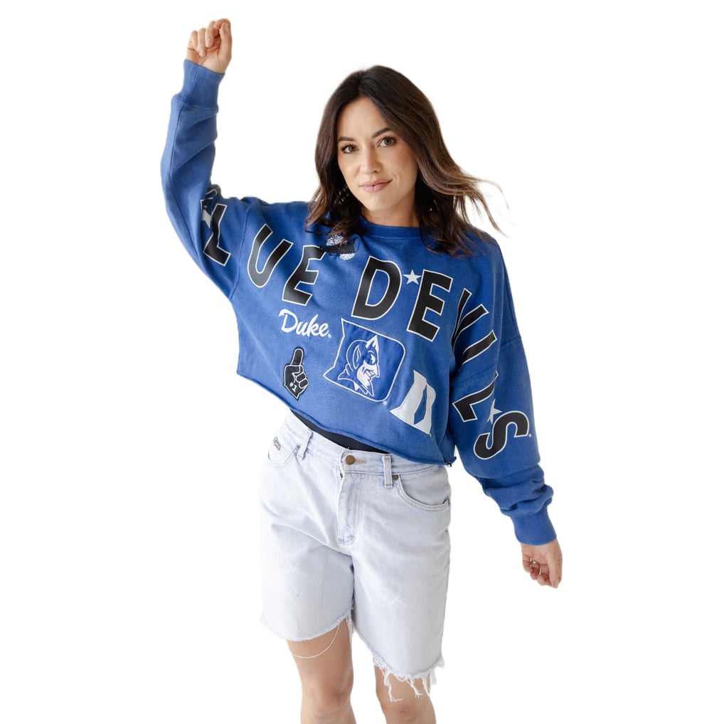 Duke Blue Devils Gameday Social Women's Patch Phipps Sweatshirt - Royal
