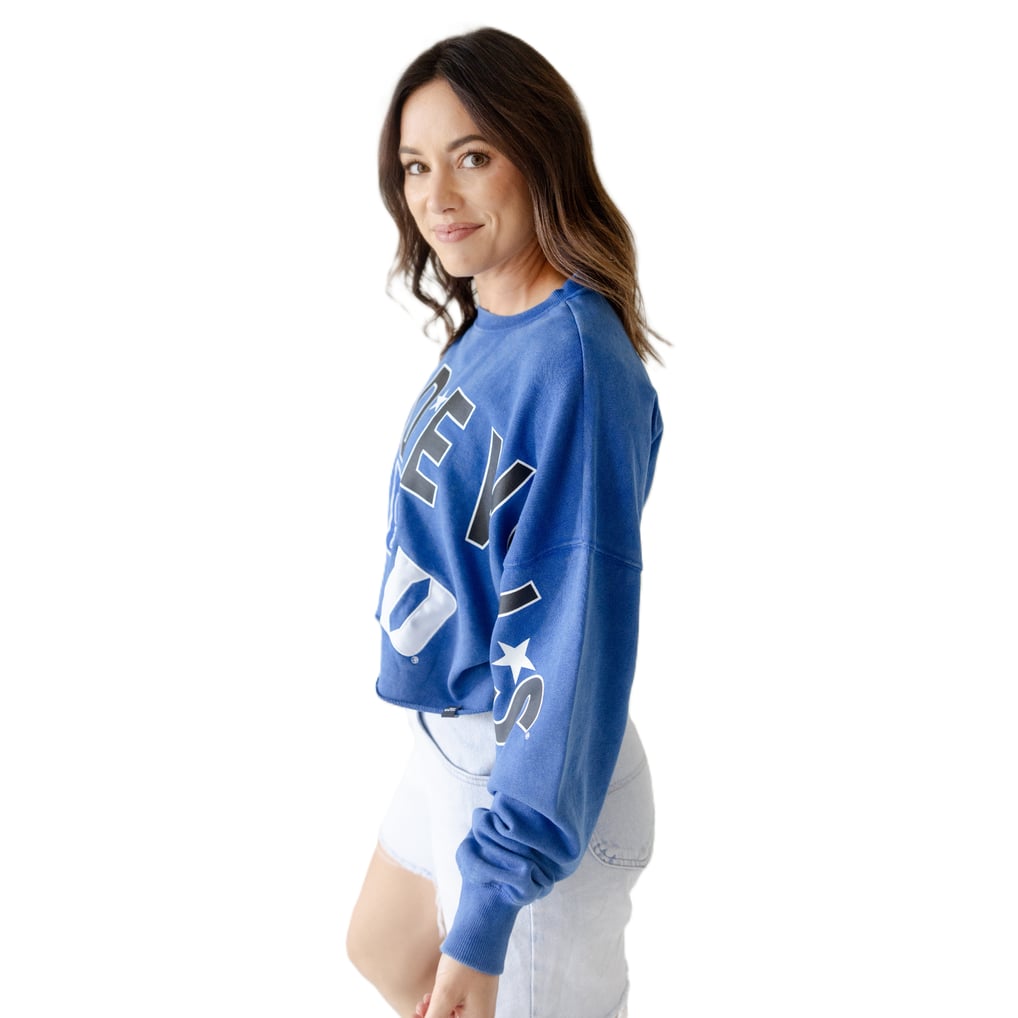 Duke Blue Devils Gameday Social Women's Patch Phipps Sweatshirt - Royal
