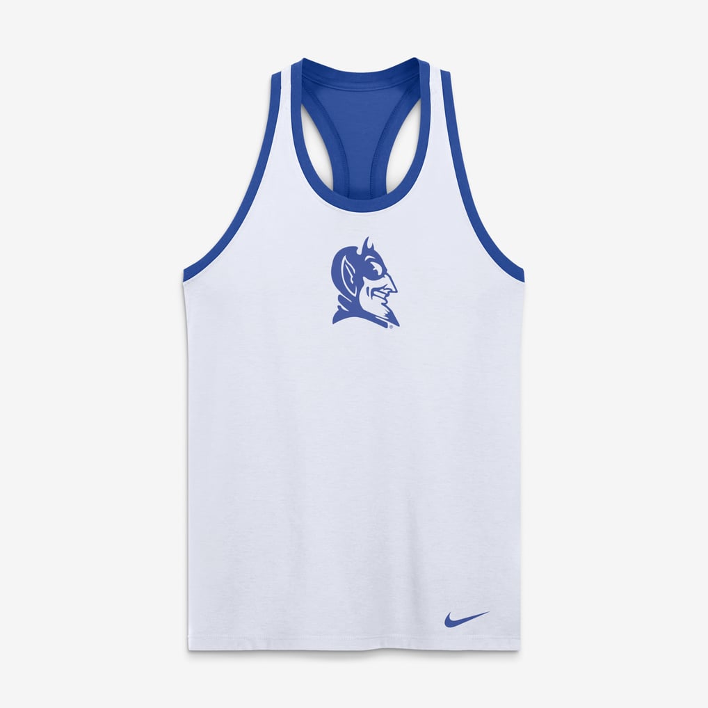  Duke Blue Devils Nike Women's Reversible Racerback Tank Top - White