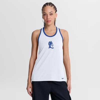  Duke Blue Devils Nike Women's Reversible Racerback Tank Top - White
