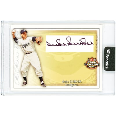 Duke Snider Brooklyn Dodgers Autographed 2003 Fleer Fall Classic All American Collection #AAA/DS #11/50 Card 