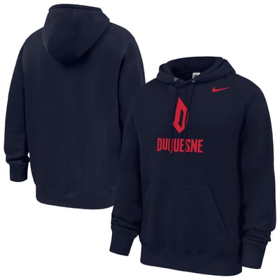 Duquesne Dukes Nike Club Fleece Hoodie - Navy
