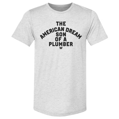 Dusty Rhodes 500 Level Son of a Plumber Premium Tri-Blend T-Shirt - Ash