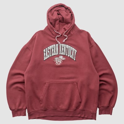 Eastern Kentucky Colonels Genuine Stuff 2000s Hooded Pullover Sweatshirt - Maroon - XL by Fanatics Real Vintage
