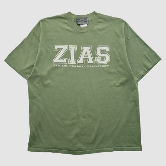 Eastern New Mexico Greyhounds Jones & Mitchell 2000s T-shirt - Green - XL by Fanatics Real Vintage