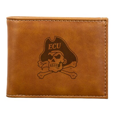 ECU Pirates Billfold Wallet - Brown
