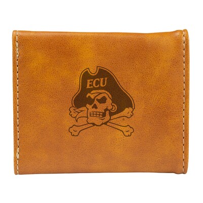 ECU Pirates Trifold Wallet - Brown