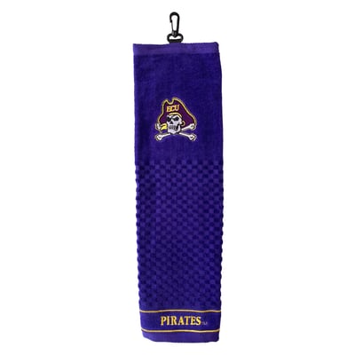 ECU Pirates 16" X 22" Tri-Fold Embroidered Scrubber Golf Towel