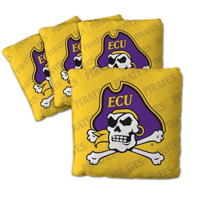 ECU Pirates Fanpoint Four-Piece Cornhole Bag Set