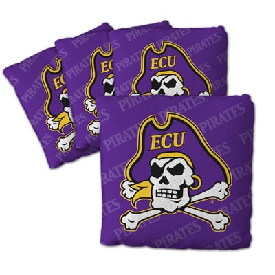ECU Pirates Fanpoint Four-Piece Cornhole Bag Set
