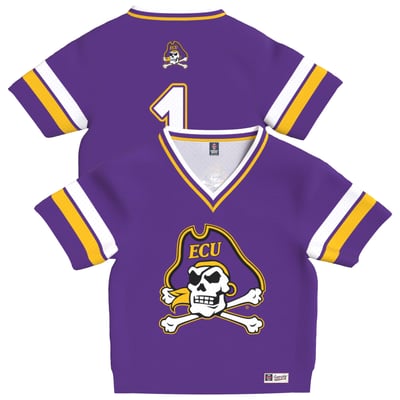 ECU Pirates GameDay Greats Infant Lightweight Collegiate Football Fashion Jersey - Purple