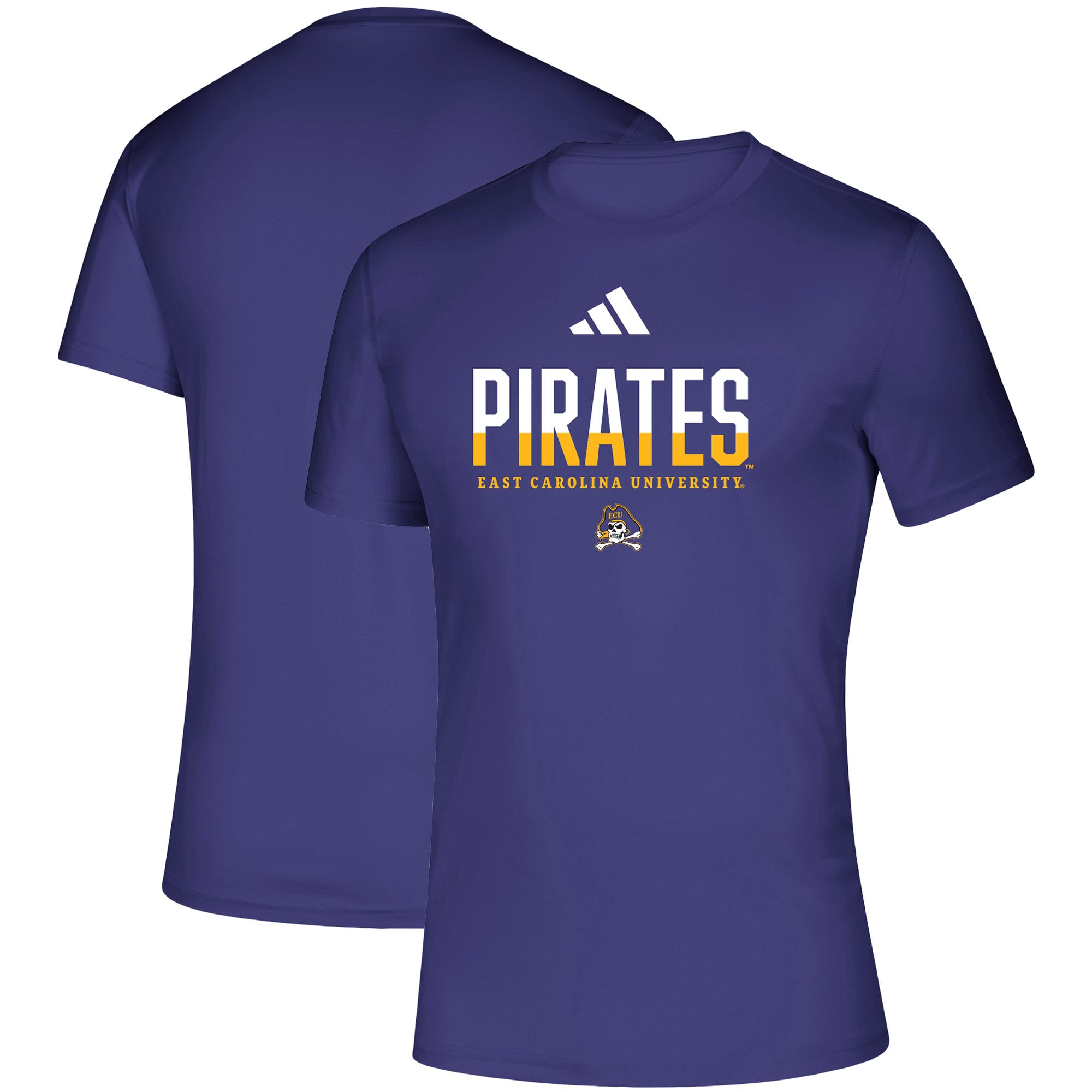 ECU Pirates adidas Sideline Creator T-Shirt - Purple