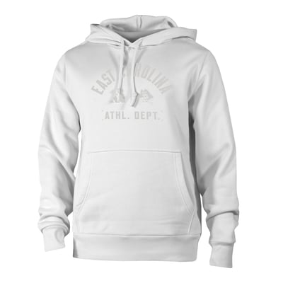 ECU Pirates adidas Fleece Hoodie - White