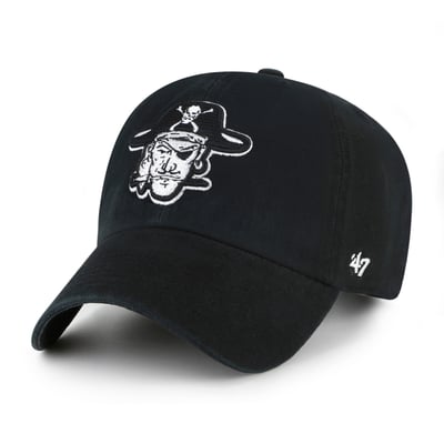 ECU Pirates '47 Unisex Vault Clean Up Adjustable Hat - Black