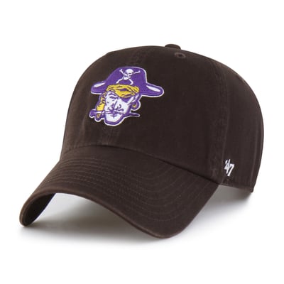  ECU Pirates '47 Unisex Vault Clean Up Adjustable Hat - Brown