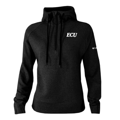  ECU Pirates Columbia Women's Swingcraft Fleece Hoodie - Black