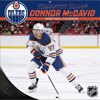 Connor McDavid Edmonton Oilers 12" x 12" 2027 Player Wall Calendar
