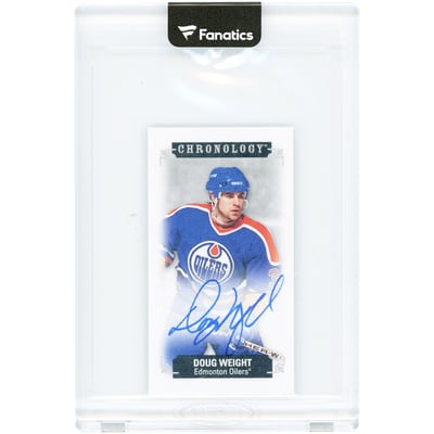 Doug Weight Edmonton Oilers Autographed 2019-20 Upper Deck Chronology Mini #M-211 #4/15 Card