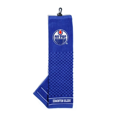 Edmonton Oilers 16" X 22" Tri-Fold Embroidered Scrubber Golf Towel