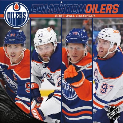 Edmonton Oilers 2027 12” x 12” Team Wall Calendar