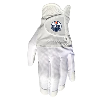 Edmonton Oilers Cool Mesh Cabretta Leather Golf Glove