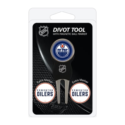 Edmonton Oilers Golf Divot Tool Pack with 3 Magnetic Markers