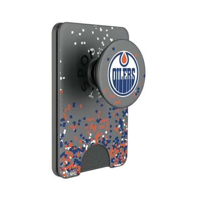Edmonton Oilers Keyscaper Confetti PopSockets Magnetic Wallet