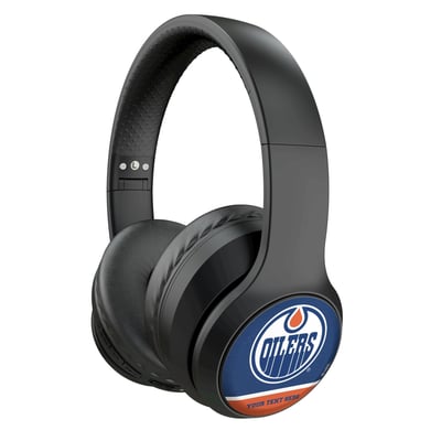 Edmonton Oilers Keyscaper Personalized Solid Wireless Bluetooth Headphones With Case