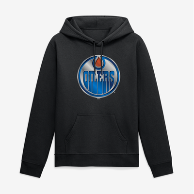 Edmonton Oilers Big & Tall Forged Mascot Hoodie - Black