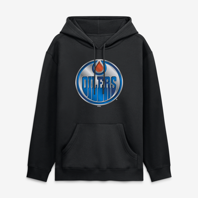 Edmonton Oilers  Metallic Mascot Hoodie - Black
