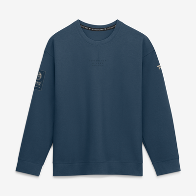 Edmonton Oilers Fanatics Authentic Pro Road Tri-Blend Sweatshirt - Navy