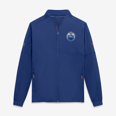 Edmonton Oilers Fanatics Authentic Pro Rink Fleece Full-Zip Jacket - Royal