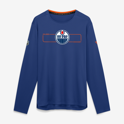 Edmonton Oilers Fanatics Authentic Pro Rink Tech Long Sleeve T-Shirt - Royal