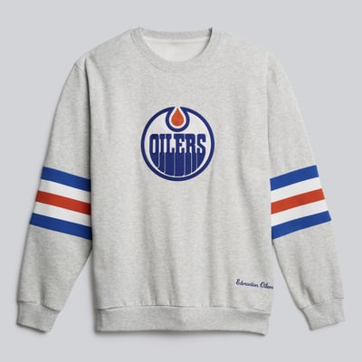 Edmonton Oilers lululemon Steady State Crew Sweatshirt - Heathered Core Ultra Light Grey