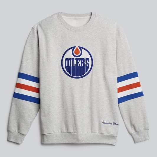 Edmonton Oilers lululemon Steady State Crew Sweatshirt - Heathered Core Ultra Light Grey