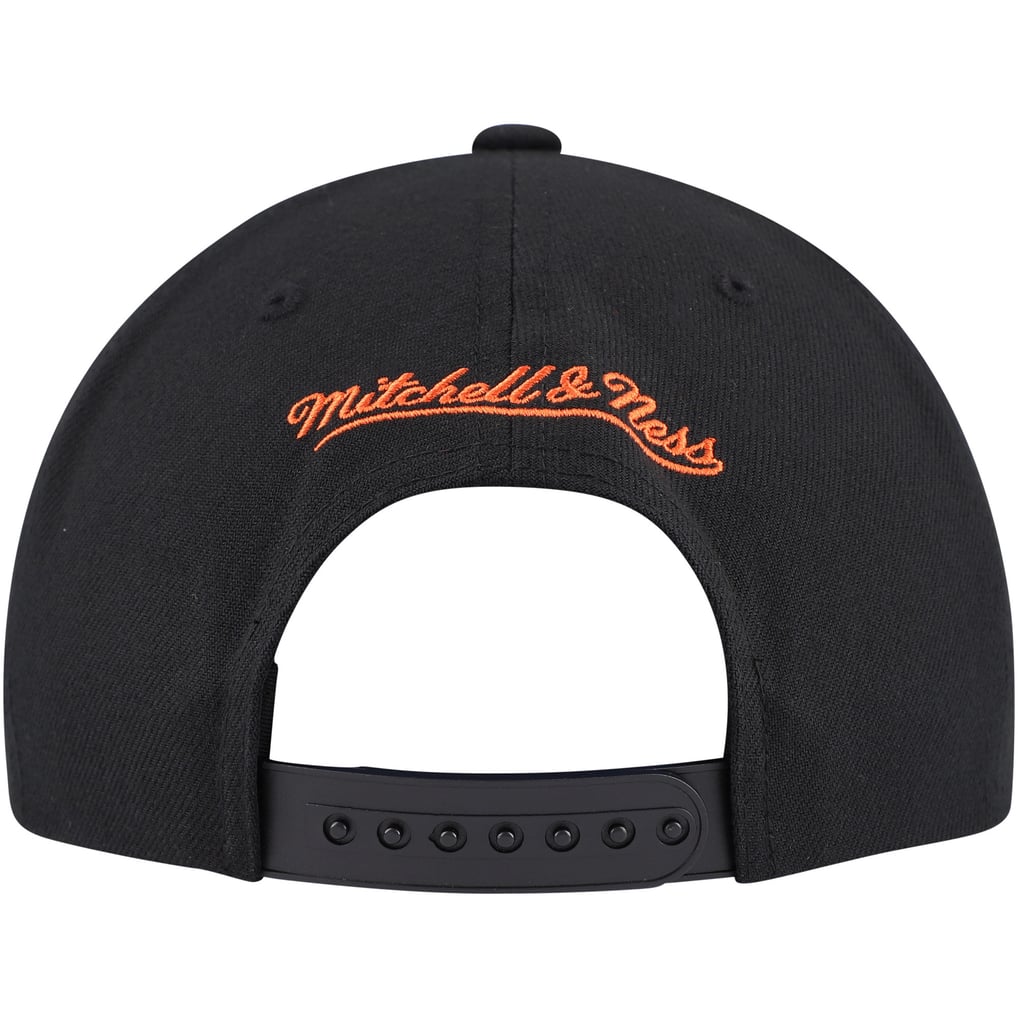 Edmonton Oilers Mitchell & Ness Core Team Script 2.0 Snapback Hat - Black