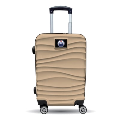 Edmonton Oilers MOJO Tan Color Blitz Carry-On Hardcase Spinner Luggage
